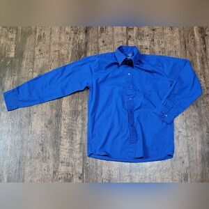 George Boys Blue XXL 18 Long Sleeve Button Down Shirt